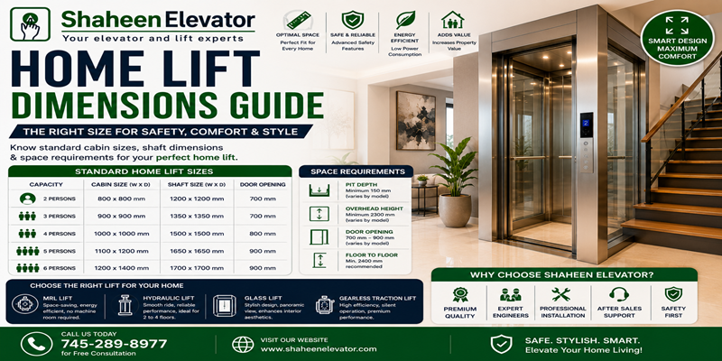 Home Lift Dimensions Guide